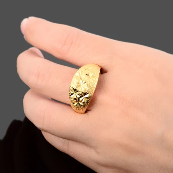Jednostavne modne Vjenčano prstenje sa zlatnim zvijezdama Prsten za žene Nakit za djevojčice Topla Novost 2018 JR058