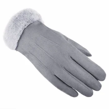 2022 Nove trendy ženske rukavice Jesensko-zimske rukavice Slatka mekane tople rukavice s punim prstima, Rukavice Na otvorenom Ženske Sportske rukavice za Zaslon