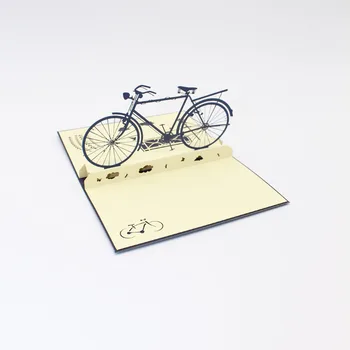 3D Lasersko Rezanje Navoj Ručne izrade u Retro Bicikla Papir za Pozivnice, Čestitke Čestitka Za Rođendan Dječje Kreativne Zbirka Poklona