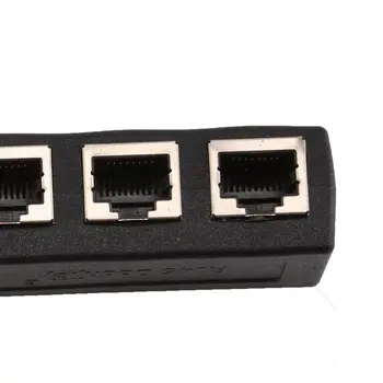 1 Kom. RJ45 LAN Ethernet Mrežni Razdjelnik Adapter od 1 Muškarci do 3 Žene Kabel adapter za Širenje Mreže Pribor