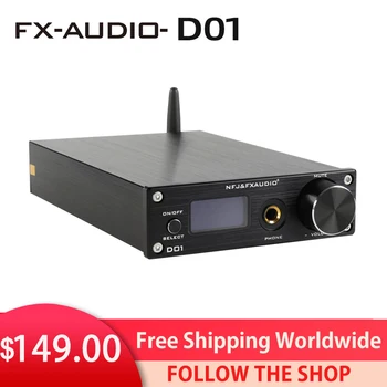 FX-Audio D01 USB DAC i Pojačalo za slušalice Bluetooth 5,0 ES9038Q2M 32 Bita 768 khz DSD512 XU208 Pojačalo Linijski audio Dekoder