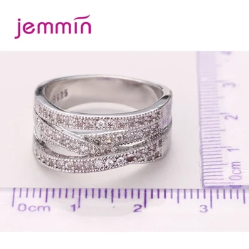 Nove Elegantne Prstenje s markicom S925 Za žene Večernje Vjenčanje Nakit od 925 sterling srebra Vjenčanja Vjenčani prsten Veličine od 5 do 13