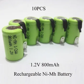 SORAVESS 10 Kom. 1/2 Aa 1,2 ma * h baterija baterija baterija baterija Baterija 800 mah Ni-Mh baterija Ni Mh Baterije Sa strojeva za zavarivanje Штифтами električni brijač Za DIY