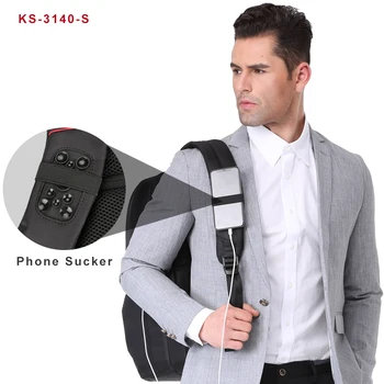 Kingsons 13-inčni Vanjski USB kabel za punjenje muški ruksak za računala torbe, naprtnjače, Ženske Vodootporne protiv krađe školska torba