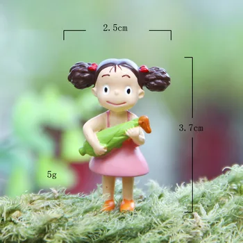 Гибли Anime Totoro Uzeti hranu Žira Figurice Dekoracija Stola Hayao Miyazaki Vilinski Vrt Mahovine Minijaturne Igračke, Oprema za kuću
