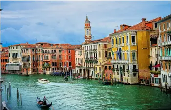 Custom foto 3d desktop Venecija boji grad rijeka Italija dnevni boravak home dekor 3d zidne zidne tapete za zidove 3 d