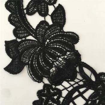 Crno - bijela čipka lažni ovratnik vez ženska oblog na grudi šivaći pribor za diy materijali pribor 1 kom. za prodaju