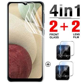 Гидрогелевая film 4-u-1 za Samsung Galaxy A12 Kompletna zaštitna folija za ekran TPU Za Svmsung A12 A42 F41 zaštitna folija nije staklo