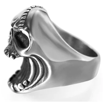 Novi Pretjerano Prsten u obliku glave lubanje Muški prsten Veliki metalni prsten Pribor za zabave, Otvarač za boce Nakit poklon