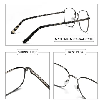 BLUEMOKY Dizajn Optičkih Naočala u okvirima Za muškarce Poslovne Rafting Prevelike Četvrtaste Naočale u potpunosti ivicom Naočale za kratkovidnost na recept