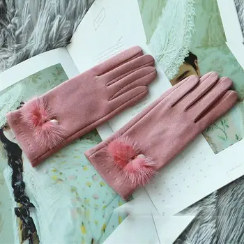 Zima Jesen Stilski Roza nacreous ženske rukavice za zaslon osjetljiv na dodir Luksuzni brand Parhet Rukavice Zimske Kvalitetne rukavice