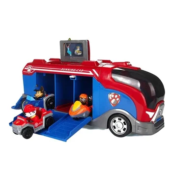 Novi Set igračaka za ophodnju Kandži Spašavanja autobus Zrakoplov Od PVC Materijal Zvuk i svjetlo Automobil Anime Deformirani Robot Pas Dječji rođendanski poklon