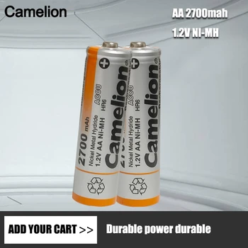 Camelion AA Baterija 1,2 U Ni-MH AA Baterije 2700 mah 2A Za Baklje Igračke Sat MP3 Player Zamijeniti Ni-Mh Baterija