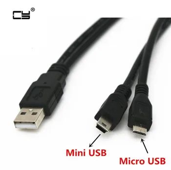 2 u 1 KOMBINIRANI Mini-usb, Mini-USB i micro-USB 2.0 5-pinski konektor Micro-USB Kabel 30 cm (1 ft Za punjenje i sinkronizaciju podataka