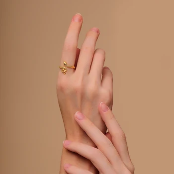 CANNER Anillos Mujer Plata 925 Lei Cool Djevojka 2022 Modni Nakit pribor Donje Prsten u obliku zmije Otvoreni Prsten Za žene i muškarce