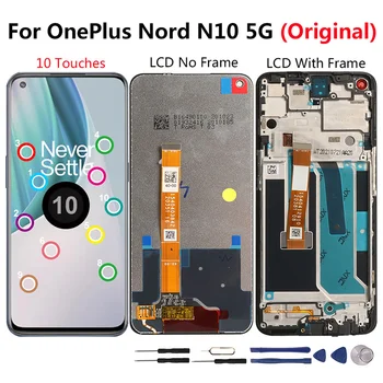 Originalni Prikaz za OnePlus Nord N10 5G LCD zaslon s 10 dodira Zamjena zaslona Za One Plus Nord N10 5G BE2029 BE2025 BE2026 BE2028