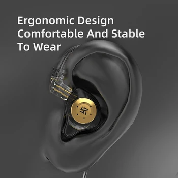 KZ-EDX Pro HIFI Woofera Slušalice Magnetski Dinamički Blok Sportski Beg od 3,5 mm, Žičane Slušalice Slušalice Stereo Buke