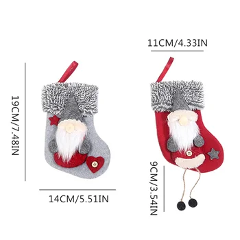 Slatke Božićne Čarape Čarape Bezlicna Šumski Starac Baby Doll Božićni poklon torba za čokolade Kamin Ukras Božićnog drvca Nova Godina