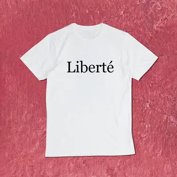 T-shirt Liberte moletom do tumblr majica svakodnevne vrhovima estetski majica blusa tumblr majica za djevojčice unisex majice Liberte t-shirt