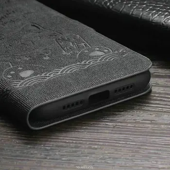 Retro Kožna torbica za Xiaomi Redmi Note 11 10 9 9 T 3D MAČKA Smiješno Novčanik Knjiga Flip poklopac postolja Redmi Note 11 10 T 9 Pro Max Sjedalo