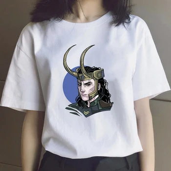 Loki Majica Bog Šale Ženske majice Majice Slatka Kawai Marvel Avengers Super Junak Crtića Majica Unisex Odjeća za parove