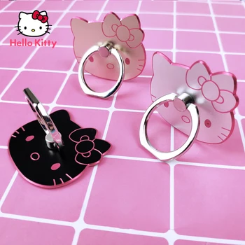 Hello Kitty Mobilni Telefon Svestran Stolni Lijeni Prsten Kopču Umetnite Ženski Slatka Metalni Nosač Za Prstenje