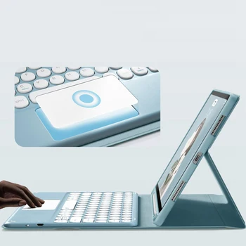 Za iPad Air 4 2020 Torbica sa tastature za iPad 10,2 7-og i 8-og Torbica Pro 11 2021 Air 3 Air 2 9,7 5-og 6-og Tipkovnica zaslona osjetljivog na dodir miša