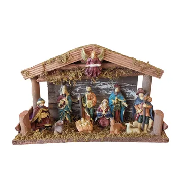 Jaslica Minijature Mali Isus Jaslice Božićno Krevetić Figurice Kip Dekoracija Crkve Za Božić Katolički Poklon Home Dekor