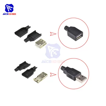 Diymore 5 kom./Lot USB Adapter za utičnice Tipa A za USB-ac Adapter za utikač Tipa A Pretvarač