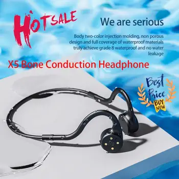 X5 Slušalice s Koštane Vodljivosti Sport Trčanje Plivanje IPX8 Vodootporne Bluetooth kompatibilne Slušalice su Bežične Slušalice Sa Mikrofonom