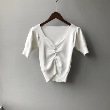 Majice i bluze kratkih rukava Slogan Vogue sjajna basic t-shirt femme harajuku funky crna