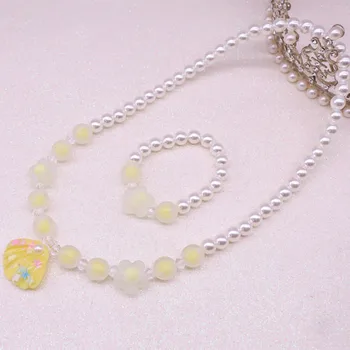 2 kom./compl. Candy Biserne perle u obliku školjke Rainbow Jednorog Privjesak za djevojčice Djeca Dječji komplet nakita za zurke Ogrlica Narukvica Nakit
