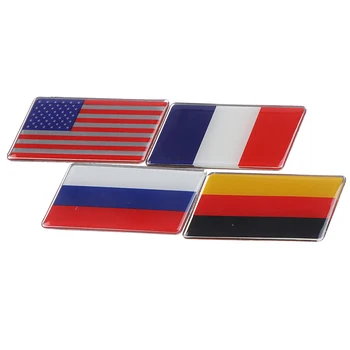 Nacionalne Zastave su od aluminijske Legure Za polaganje Amblem Auto Naljepnice Za Auto Vrata, Prozora, Nosača, Automobila, Motocikla, Pribor