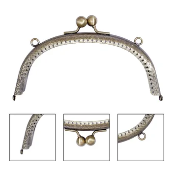 20 CM DIY Metalni Poljubac Spone Castle Arch Metalni Novčanik Okvir za Клатча Pribor za vreće Okovi Antička Bronca