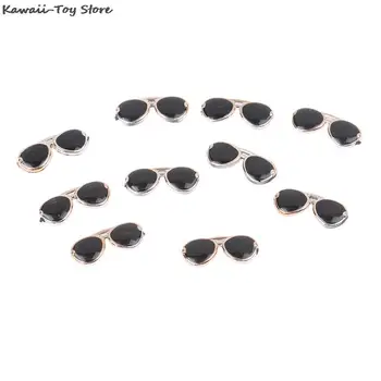 10 kom. Mini Sunčane naočale s ravnim naslonom od smole DIY Dekor Igre Igračke za lutke Pribor