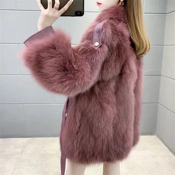 Ženski kaput high-end 2020 Novo donje biserna zima debelo kaput od umjetnog krzna Moderno jakna Ženski kaput Ženska gornja odjeća B562