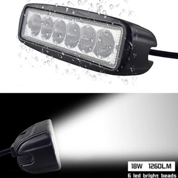 2021 Visoke Kvalitete IP67 18 W 6000 NA LED Radno Svjetlo Bar Dugih svjetala Za Maglu za Suv Suv Automobil Brod Kamion shop Žarulje