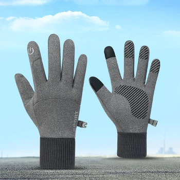 Jesenske i zimske Sportske rukavice na otvorenom s toplim zaslon osjetljiv na dodir plus Baršun rukavice sa mekom postavom Za muškarce i žene Biciklističke rukavice Rukavice za cestovni bicikl