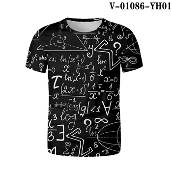 Ljetna Zabavna 3d t-Shirt Fizika Matematičke Formule Gospodo Super Mekana Ljubitelji Matematike s kratkim rukavima