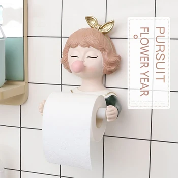 Držač Toaletnog Papira flower girl Roll Kutija za maramice-Pribor za ukrašavanje luk Rođendan Darove za Uređenje dnevnog boravka