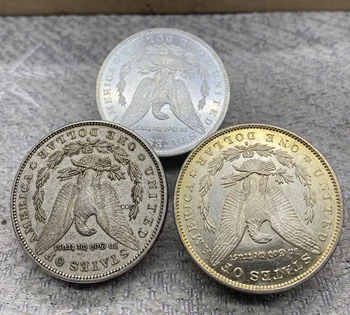 Novčić Sjedinjenih američkih Država Morgan u jedan dolar 1883 Godine, prekriven мельхиором od srebra, Srebrni novac Morgan u dolarima