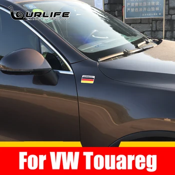 Štit od aluminijske legure Za polaganje Nacionalni Amblemi Njemačkoj Naljepnice s Njemačkim zastavama Naljepnice na prozor automobila za Volkswagen VW Touareg