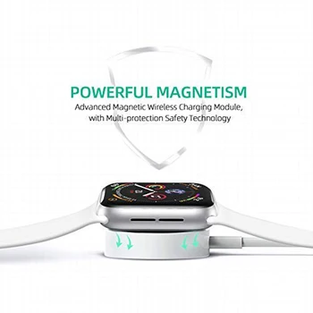 Pametna 2 u 1 Magnetsko Bežični Punjač QI za Apple Watch Serije SE/6/5/4/3/2/1 & Kabel Za Brzo Punjenje Za Sve iPhone I iPad