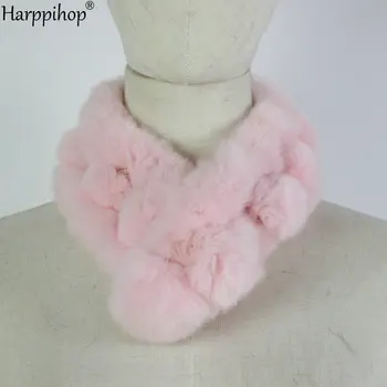Harppihop*Zimski novi ženski šal od krzna trendovski šal od кроличьего krzna ima različite boje po želji
