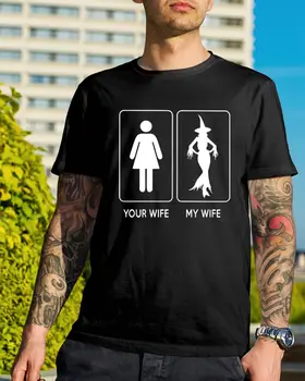 Muška majica, košulja tvoje supruge i moje žene-vještice