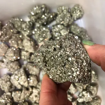 150 g Prirodni Iron Пирит Klaster Kristalni Kamen Grubo Uzorka Zaslona Minerali Prirodni Kristali Kvarca 1 kom.