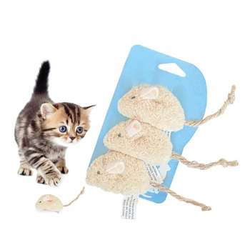 3 kom./compl. Plišani Slatka Rat je Zabavna Simulacija Miš Igračka za Mačke Interaktivne Igračke za Žvakanje Proizvode za kućne ljubimce
