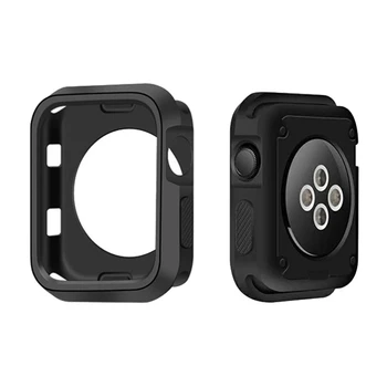 Silikonska Torbica za Apple Watch Serije 7 6 SE 5 4 3 Plastični Zaštitni Poklopac Branika Za iWatch 45 MM 41 MM 44 MM 40 MM 42 MM 38 mm