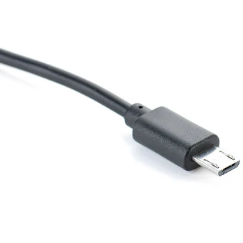 1pc 30 cm Crna USB Tip C Priključak Za Mikro USB 5-Pinski Priključak B Priključak Pretvarač OTG Adapter Kabel Za Prijenos Podataka Za Mobilne Telefone
