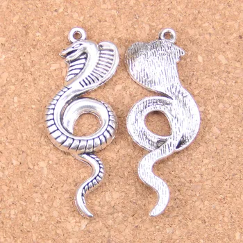 20 kom. Ovjes kraljevska kobra zmija 49x19 mm Antičke Ovjesa,Berba tibetanski srebrni nakit,uradi sam za narukvice ogrlice